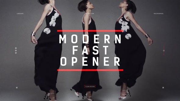 Modern Fast Opener / Dynamic Typography / Fashion Event Promo / Clean Stomp Rhythmic - Videohive Download 22566171