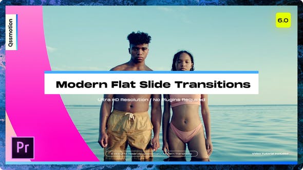 Modern Flat Slide Transitions For Premiere Pro - 35530980 Videohive Download