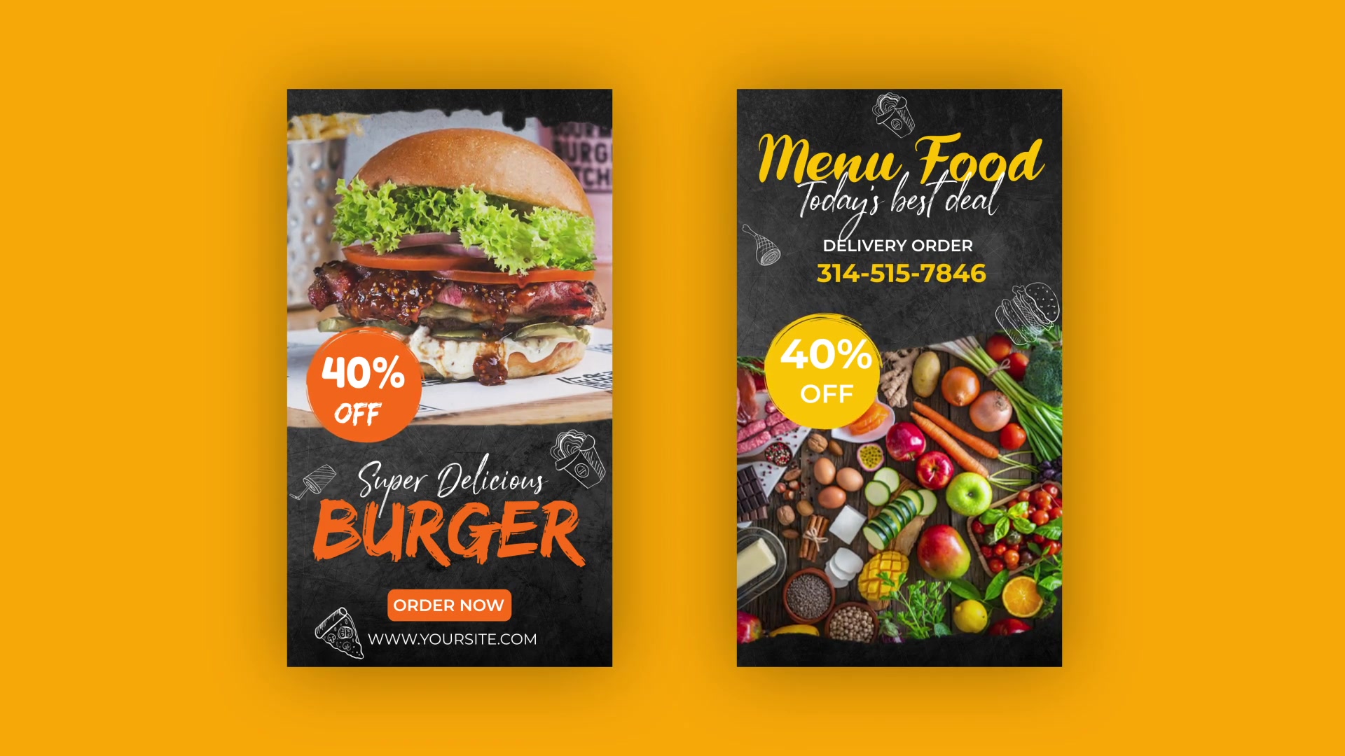 Modern Food Instagram Stories Videohive 34916764 After Effects Image 5