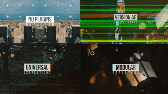 Modern Glitch Opener \ Line Slideshow - 12050282 Download Videohive