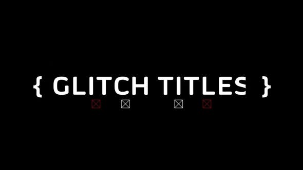 Modern Glitch Titles - 32838723 Download Videohive