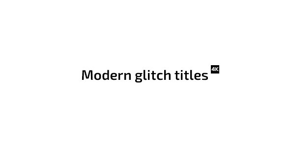 Modern Glitch Titles - Download Videohive 17928587