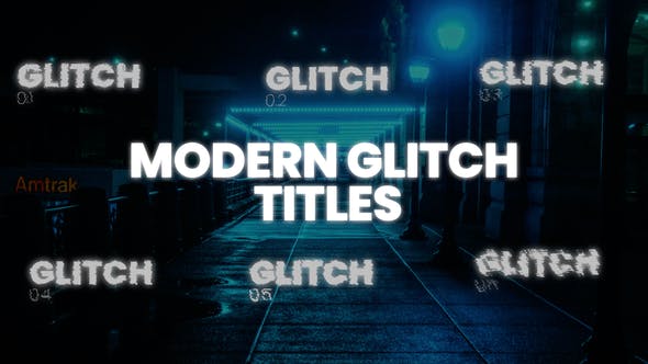 Modern glitch titles - Download Videohive 37663437