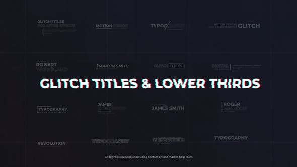 Modern Glitch Titles & Lower Thirds - Download 26679278 Videohive