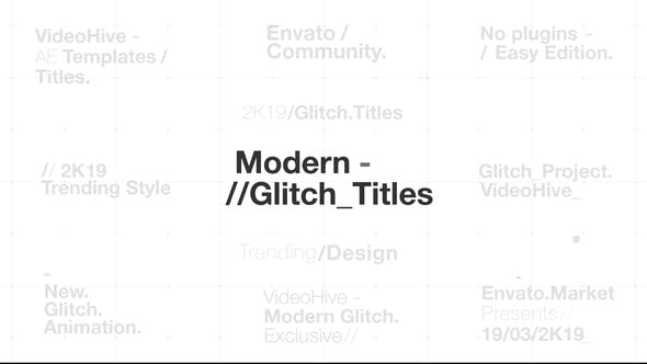 Modern Glitch Titles - Videohive 23494883 Download