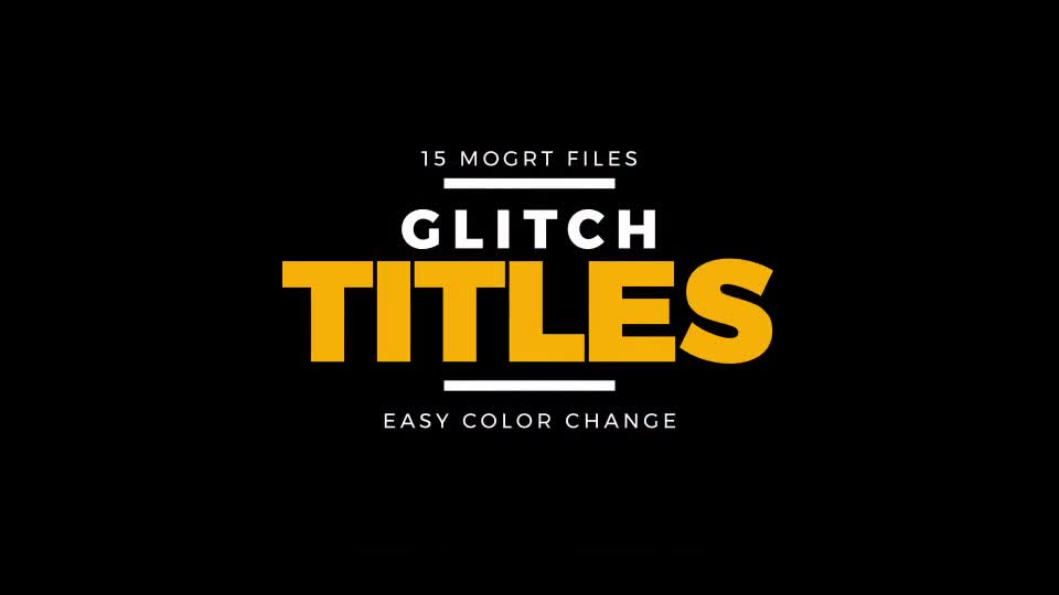 Modern Glitch Titles Videohive 24659103 Premiere Pro Image 1