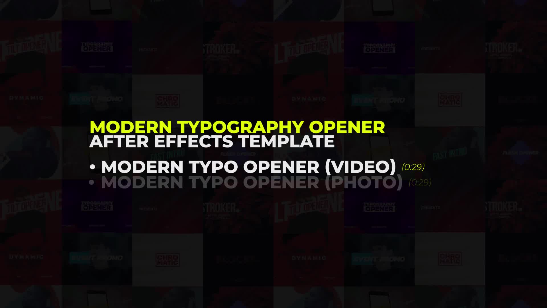 Modern Gradient Typography Opener Videohive 25260074 After Effects Image 1