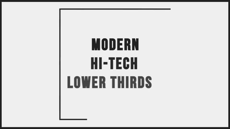 Modern Hi Tech Lower Thirds - Download Videohive 14471752