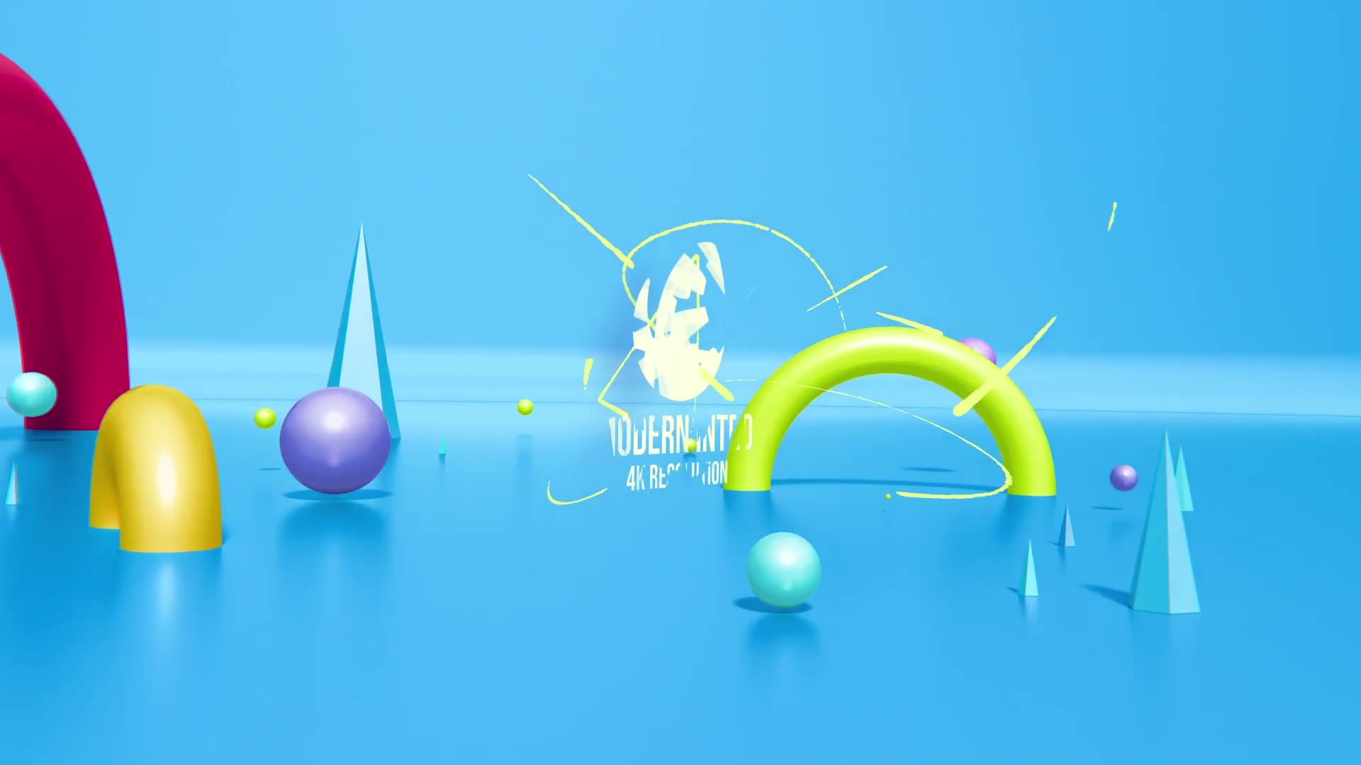 Modern Intro/ Simple Promo/ 4K 3D Figure/ Bright/ Colorful/ Birthday Party/ APP/ Social Media/ Carto Videohive 29051666 After Effects Image 2