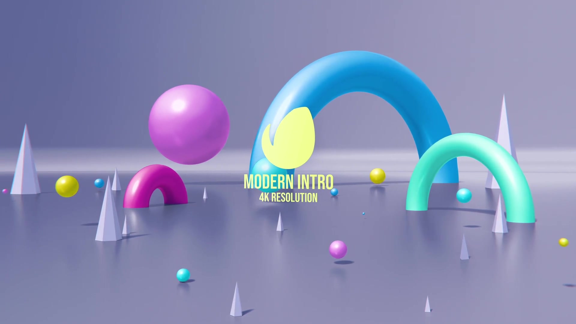 Modern Intro/ Simple Promo/ 4K 3D Figure/ Bright/ Colorful/ Birthday Party/ APP/ Social Media/ Carto Videohive 29051666 After Effects Image 9