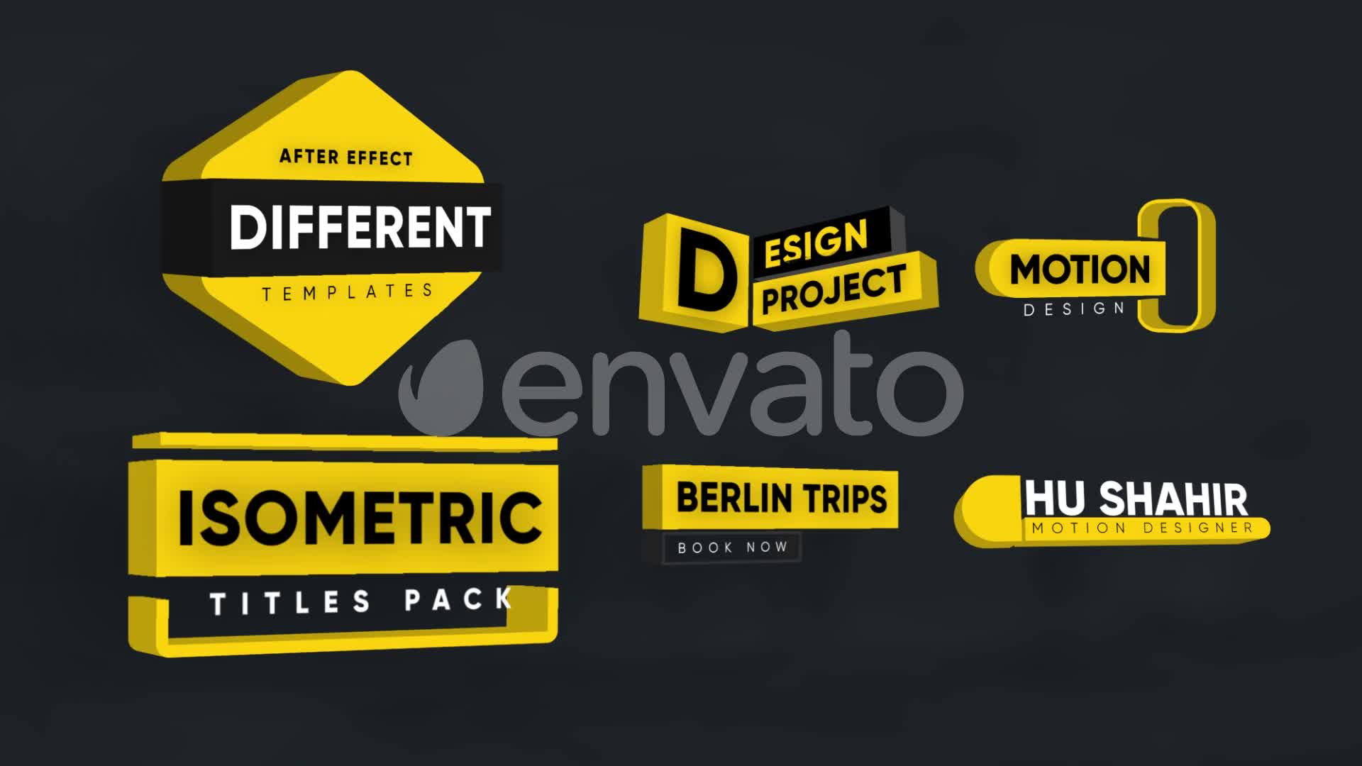 Modern Isometric Titles Videohive 25683769 Premiere Pro Image 1