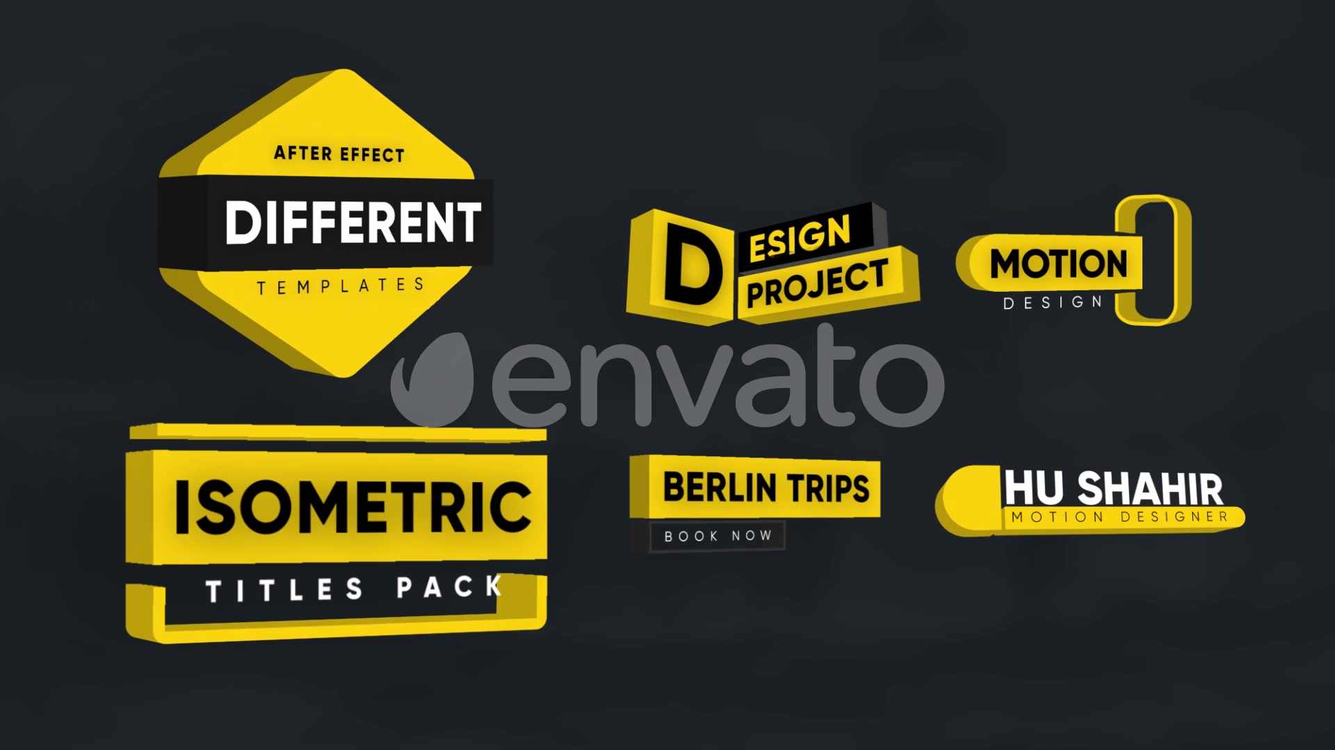 Modern Isometric Titles Videohive 25683769 Premiere Pro Image 6
