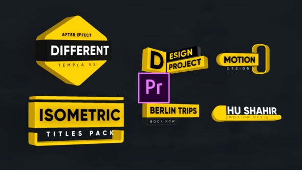 Modern Isometric Titles - Download 25683769 Videohive