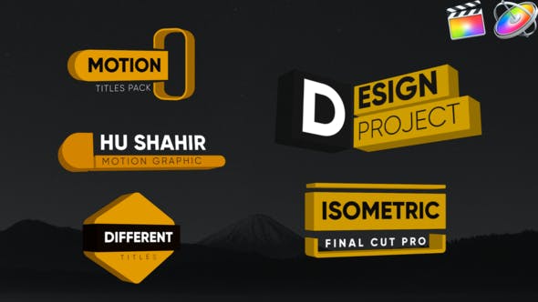 Modern Isometric Titles Final Cut Pro - Videohive 26867506 Download