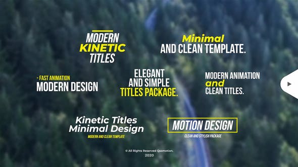 Modern Kinetic Titles - Videohive Download 29703136