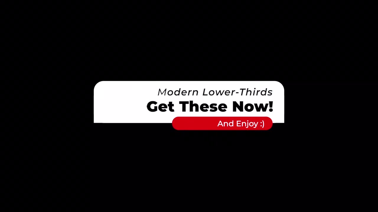 Modern Lower Thirds Videohive 30529465 Apple Motion Image 13