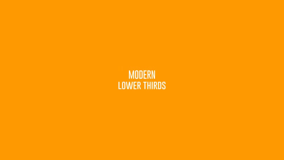 Modern Lower Thirds - Download Videohive 8762493
