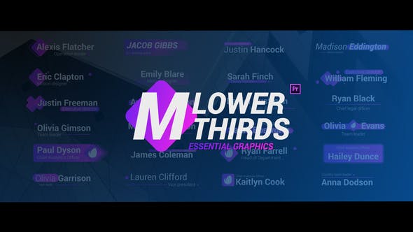 Modern Lower Thirds Essential Graphics - Download 22534775 Videohive