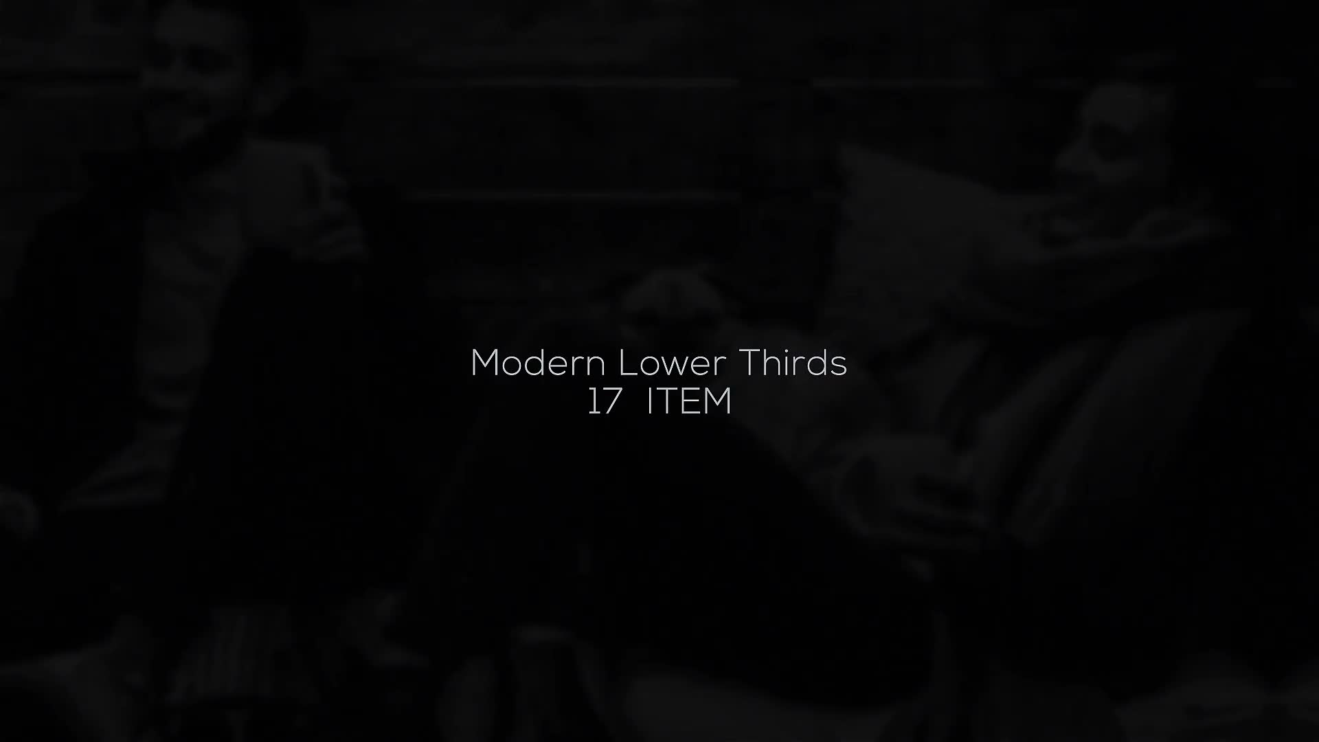 Modern Lower Thirds Pack - Download Videohive 20876714