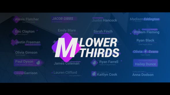 Modern Lower Thirds - Videohive Download 22534749