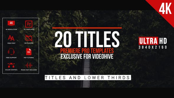 Modern Minimal Titles For Premiere Pro - Videohive 23474072 Download