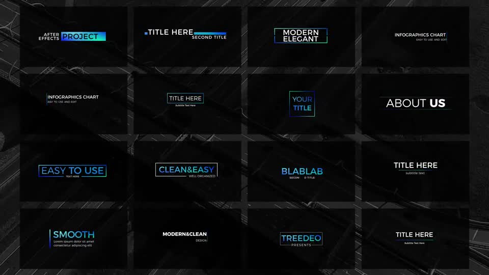 Modern Minimal Titles Pack - Download Videohive 19648545