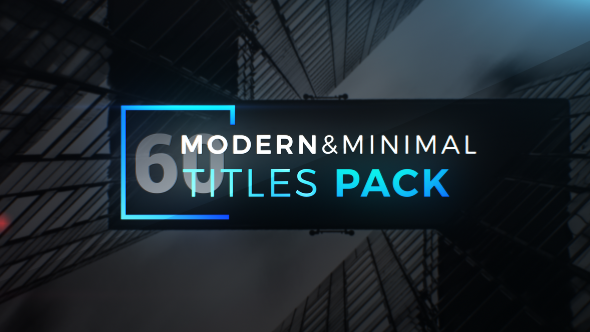 Modern Minimal Titles Pack - Download Videohive 19648545