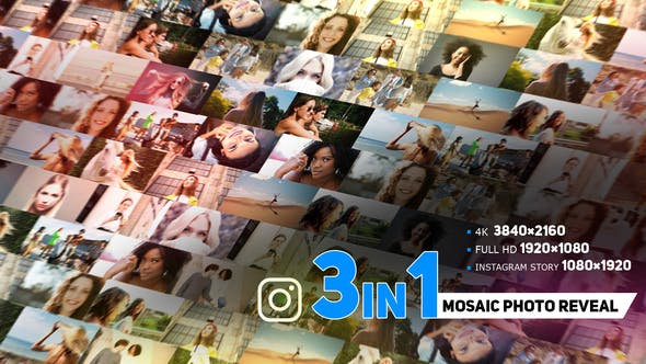 Modern Mosaic Photo Reveal - 33909099 Videohive Download
