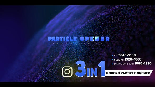 Modern Opener with Particles - 33996433 Videohive Download