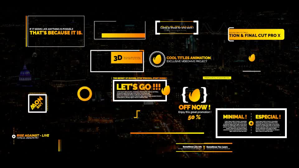 Modern Promo Titles Pack for FCPX - Download Videohive 20587062