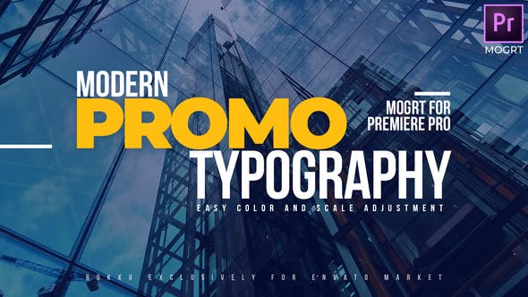 Modern Promo Typography Premiere Pro | Mogrt - 24833882 Videohive Download