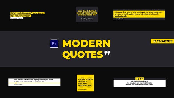 Modern Quotes | Premiere Pro - Download 39160246 Videohive
