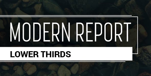 Modern Report Lower Thirds - Download Videohive 17791932