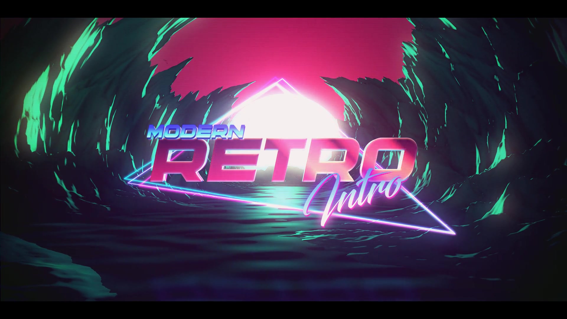 retro show intro after effects project template free download