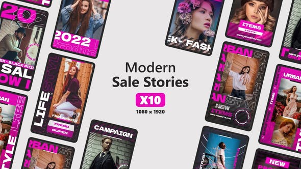 Modern Sale Stories - 36643566 Download Videohive