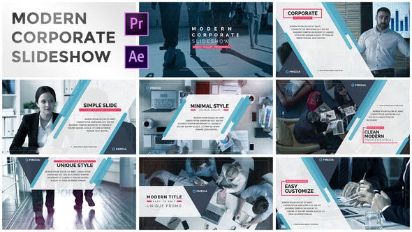 Modern Simple Corporate Slideshow - Videohive Download 22892315