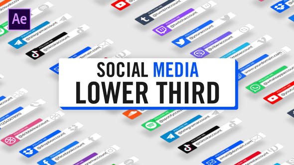 Modern Social Media Lower Thirds - 30124497 Videohive Download
