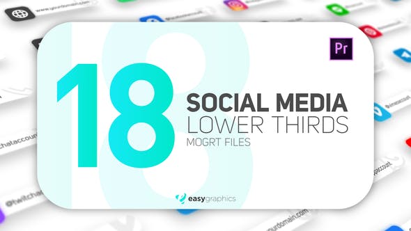 Modern Social Media Lower Thirds - Download Videohive 26662706