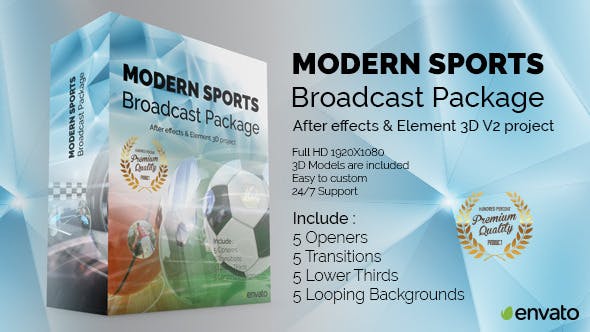 Modern Sports Broadcast Package - Download Videohive 12645696