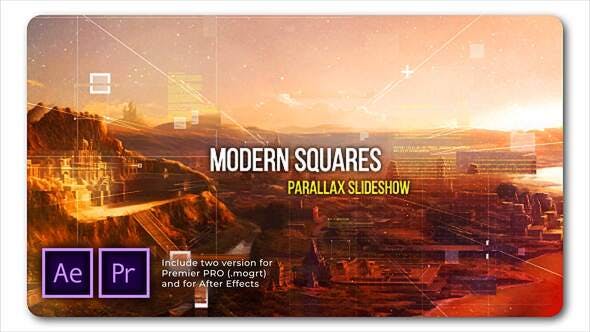 Modern Squares Parallax Slideshow - Videohive 29787065 Download
