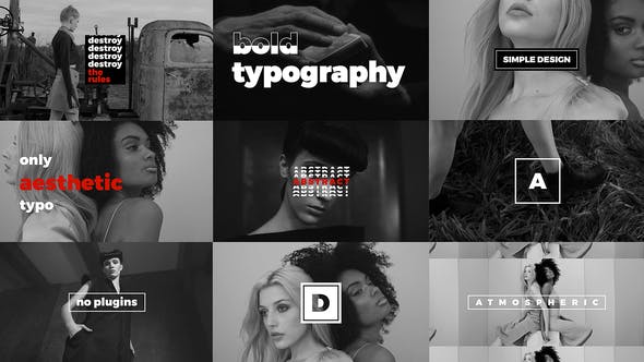 Modern Stomp Opener / Dynamic Typography / Fashion Event Promo / Clean Fast Intro - Download Videohive 23355329