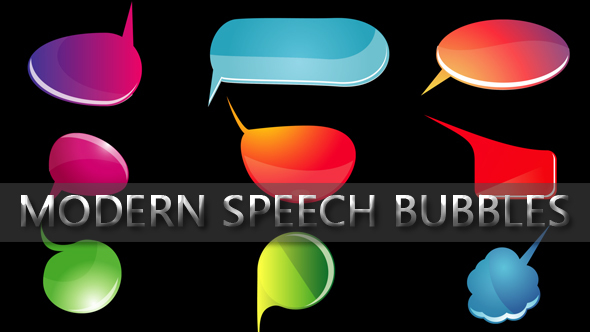 Modern Style Speech Bubbles - Download Videohive 14297947