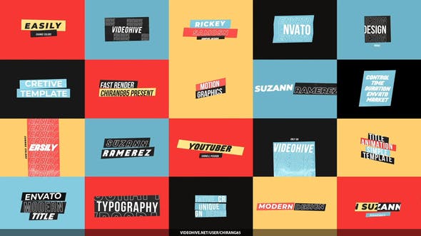 Modern Title Animations - Download 36123260 Videohive