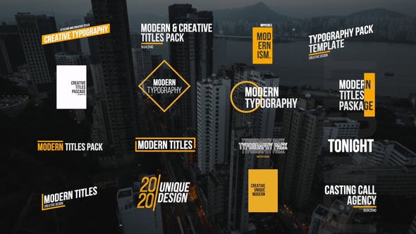 Modern Titles 2.0 | After Effects - Download 35163237 Videohive