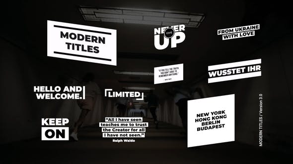 Modern Titles 3.0 | After Effects - 36759527 Videohive Download
