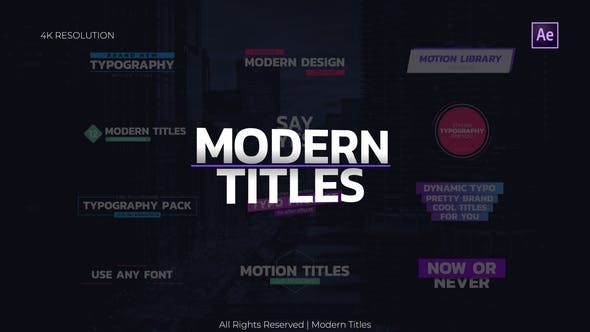 Modern Titles - 30142386 Download Videohive