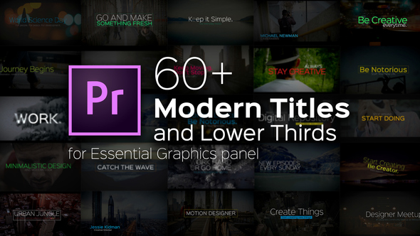 Modern Titles and Lower Thirds for Premiere Pro - Download Videohive 22257923