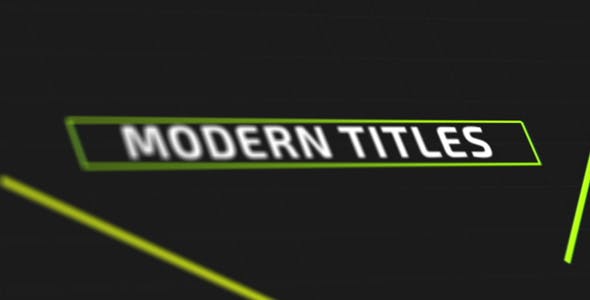 Modern Titles and Lower Thirds - Videohive Download 17162173