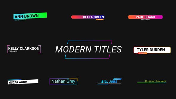 Modern Titles || FCPX - Download 30311237 Videohive