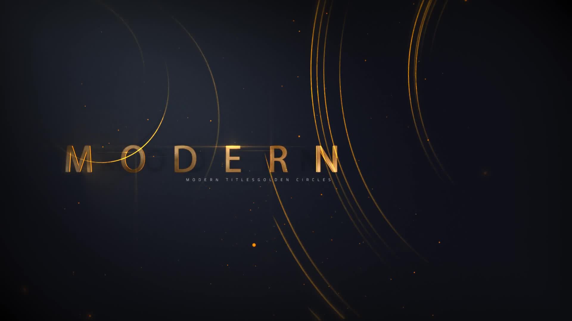 Modern Titles | Golden Circles Videohive 25353724 After Effects Image 1